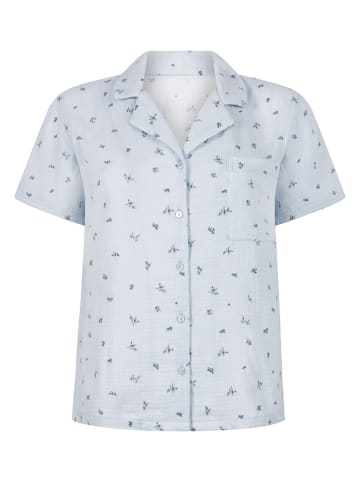 Hunkemöller Pyjama-Oberteil in Hellblau
