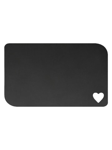 Jade Deska "Heart" w kolorze czarnym do krojenia - 26 x 16 x 0,4 cm