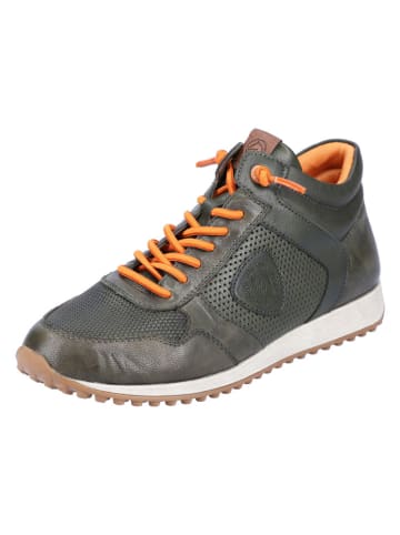 remonte Leder-Sneakers in Khaki