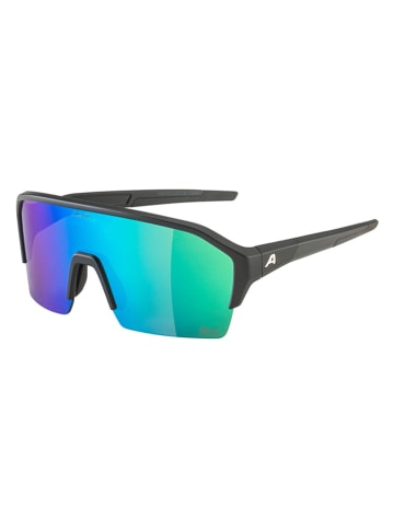 Alpina Okulary sportowe unisex "Ram HR Q-Lite" w kolorze zielono-czarnym