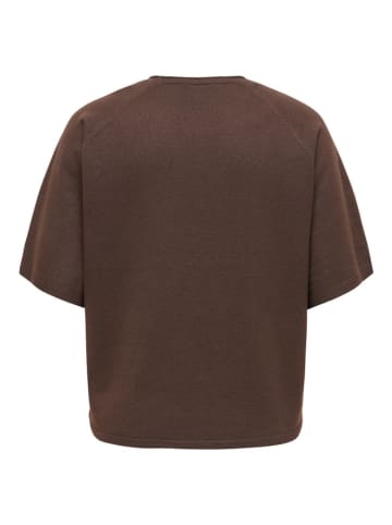 ONLY Carmakoma Strickbluse in Braun