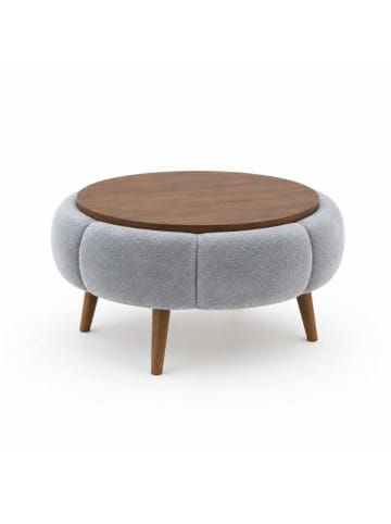 Scandinavia Concept Couchtisch ''Papatya'' in Grau/ Braun - (H)44 x Ø 60 cm