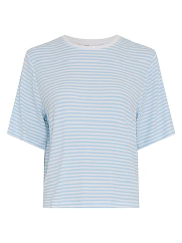 MOSS COPENHAGEN Shirt in Weiß/ Hellblau