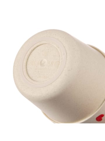 Lässig Becher "Happy Rascals Heart" in Beige - Ø 7,2 cm x (H)8,3 cm
