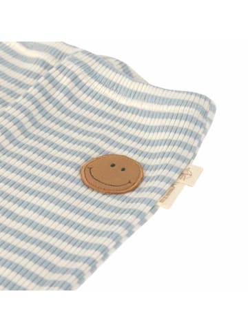Lässig Leggings "Ribbed Smile" in Türkis/ Weiß