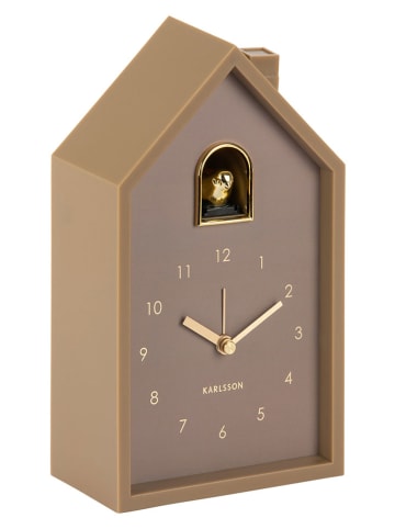 Karlsson Wekker ''Modern Cuckoo Oro'' beige - (B)12 x (H)20 x (D)6 cm