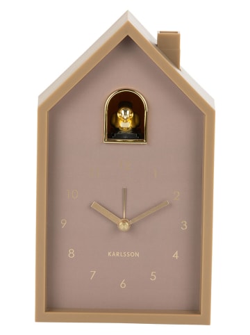 Karlsson Wekker ''Modern Cuckoo Oro'' beige - (B)12 x (H)20 x (D)6 cm