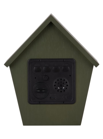Karlsson LED-Wecker ''Riqueza Cuckoo'' in Grün - (B)13 x (H)15,3 x (T)6,8 cm