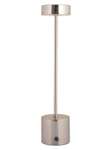 Leitmotiv Lampa stołowa LED "Ganar" w kolorze srebrnym - wys. 37,5 x Ø 8 cm