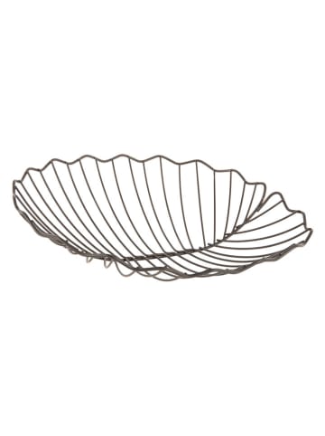 Present Time Miska "Leaf" w kolorze czarnym na owoce - 36 x 7 x 28 cm