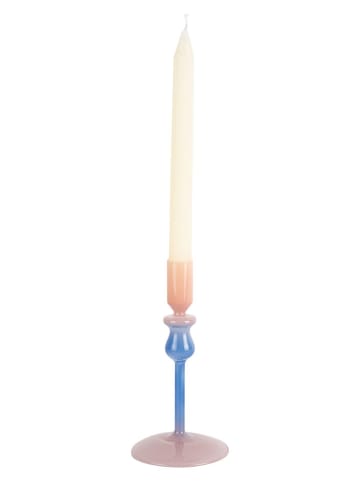 Present Time Kaarshouder ''Duo Colores'' lichtroze/lichtblauw - (H)18,5 x Ø 9,3 cm