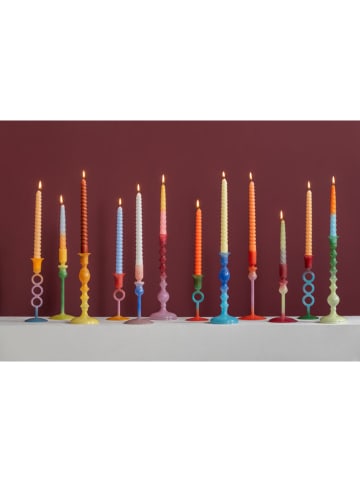 Present Time Kaarshouder ''Duo Colores'' lichtroze/lichtblauw - (H)18,5 x Ø 9,3 cm