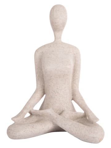 Present Time Dekofigur ''Open Lotus'' in Beige - (B)15 x (H)21 x (T)11 cm