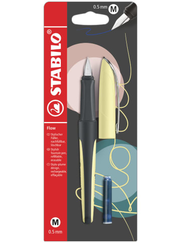 STABILO Vulpen "Flow" geel