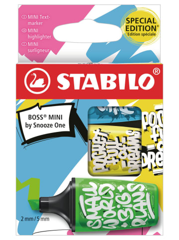STABILO Textmarker "STABILO BOSS MINI" - 3 Stück (Überraschungsprodukt)