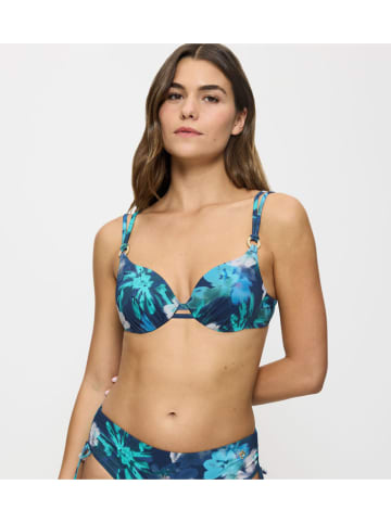 Triumph Biustonosz bikini "Summer Fleur" w kolorze turkusowym