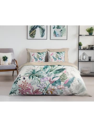 Good Morning Renforcé beddengoedset "Nova" crème/beige/turquoise