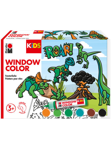 Marabu Window-Color "Dinosaurier", 6x 25 ml - ab 3 Jahren