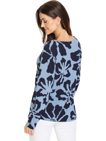 Heine Pullover in Hellblau/ Dunkelblau