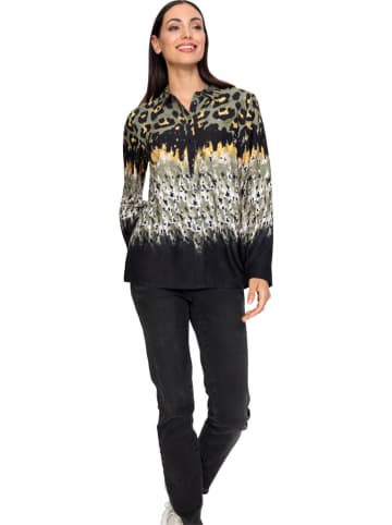 Heine Blouse kaki/zwart