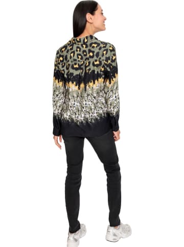 Heine Blouse kaki/zwart