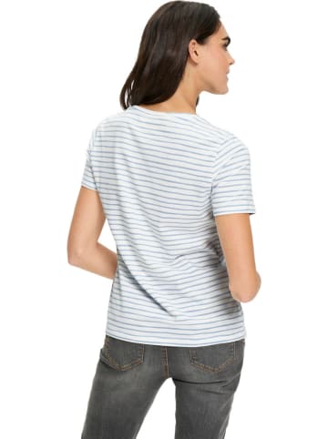 Heine Shirt in Weiß/ Hellblau