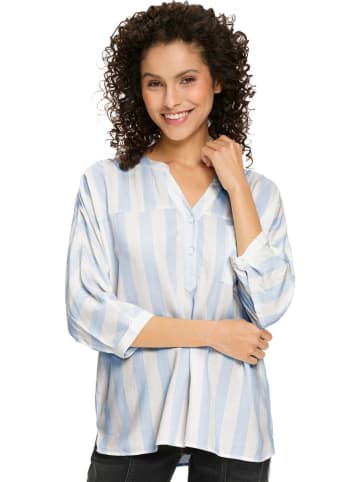 Heine Bluse in Weiß/ Hellblau