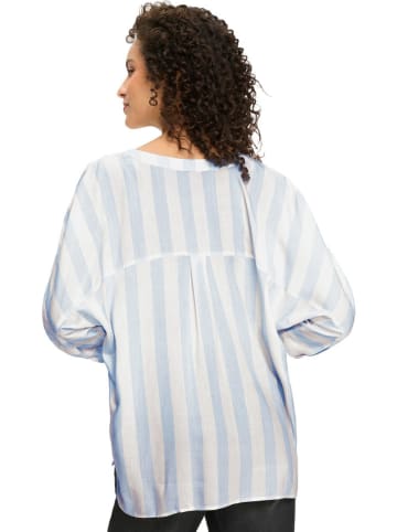 Heine Bluse in Weiß/ Hellblau