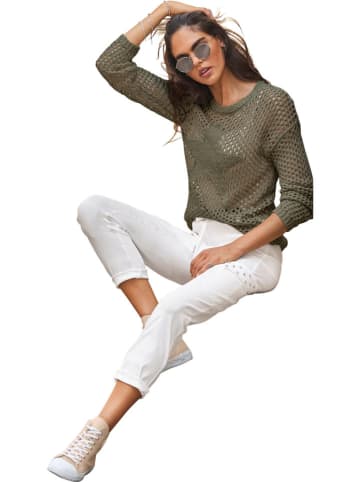 Heine Sweter w kolorze khaki