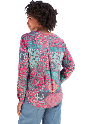 Heine Bluse in Pink/ Hellblau