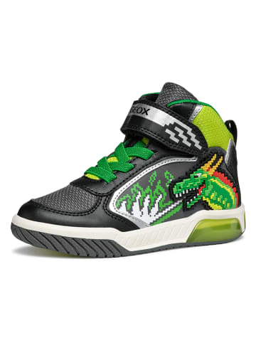 Geox Sneakers "Inek" in Grau/ Grün
