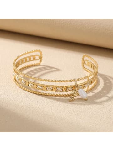 Nomad Vergulde armband met edelsteen