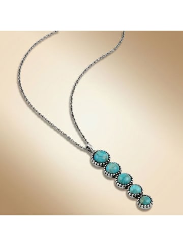 Nomad Verzilverde ketting met hanger - (L)40 cm