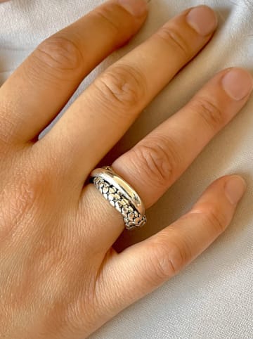 Nomad Verzilverde ring