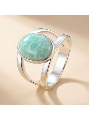 Nomad Versilb. Ring mit Edelstein