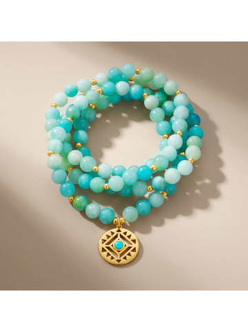Nomad Vergulde armband met edelstenen