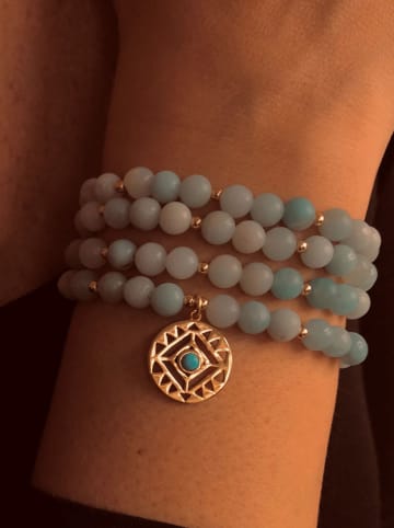 Nomad Vergulde armband met edelstenen