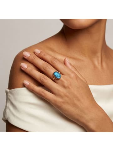 Nomad Vergold. Ring mit Edelstein