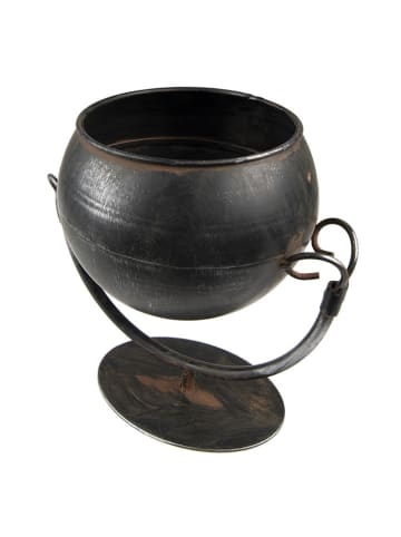 Clayre & Eef Pflanzenhalter in Schwarz - (H)15 x Ø 19 cm