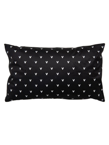 Clayre & Eef Kissen in Weiß/ Schwarz - (L)50 x (B)30 cm