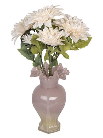 Clayre & Eef Vaas lichtroze/beige - (H)25 x Ø 14 cm