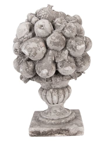 Clayre & Eef Dekoobjekt "Obstschale" in Hellgrau - (B)21 x (H)32 x (T)20 cm