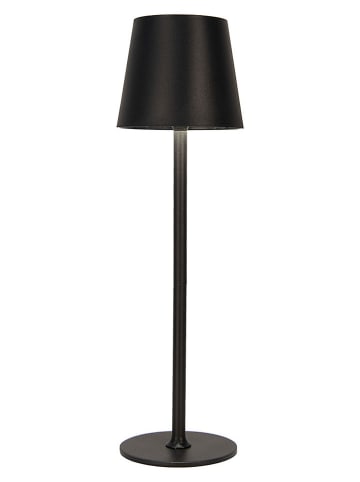 Clayre & Eef Lampa stołowa w kolorze czarnym - wys. 36 x Ø 11 cm