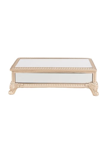 Clayre & Eef Schmuckkästen in Weiß/ Beige - (B)21 x (H)7 x (T)11 cm