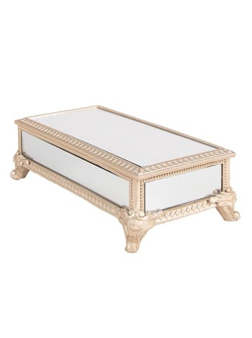 Clayre & Eef Sieradendoos wit/beige - (B)21 x (H)7 x (D)11 cm