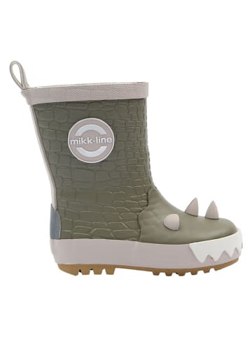 mikk-line Gummistiefel in Khaki/ Creme