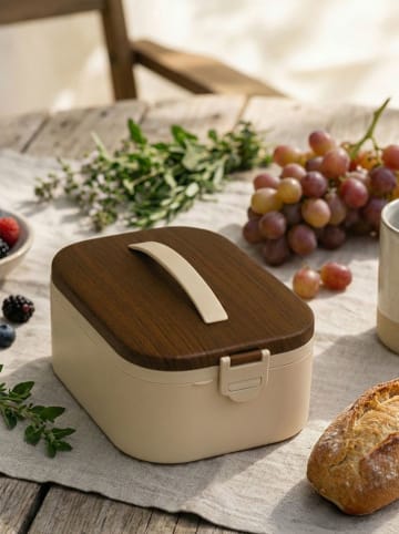 Violeta Home Lunchbox in Beige/ Braun - 650 ml