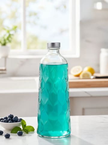 Violeta Home Glasflasche in Transparent - 1,35 l