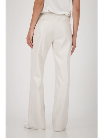 monari Kunstleren broek beige