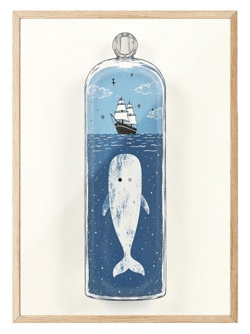 ABERTO DESIGN Gerahmter Kunstdruck - (B)50 x (H)70 cm